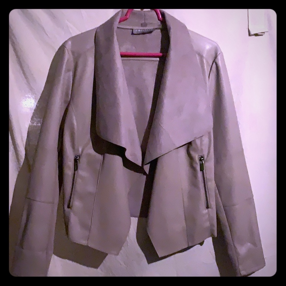 Faux suede jacket